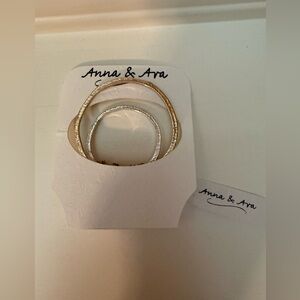 Anna & Ava Gold and Silver Hoop Necklace NWT